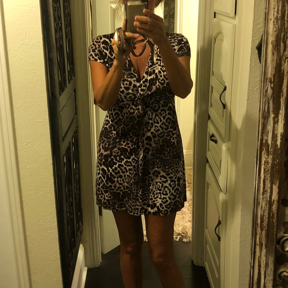 Soma leopard tunic or dress. Size large